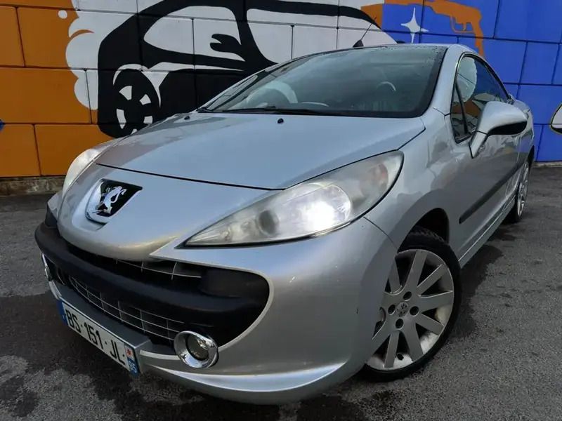 Gris Utilisé 2007 Peugeot 207 CC Sport Cabriolet | 5 490 € (Prix juste) - Image 1/4
