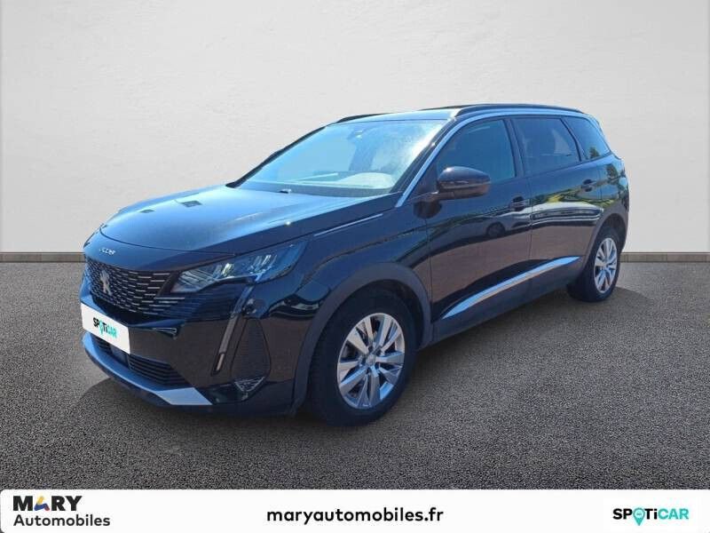 Noir Utilisé 2021 Peugeot 5008 Style Monospace | 21 990 € (Prix juste) - Image 1/4