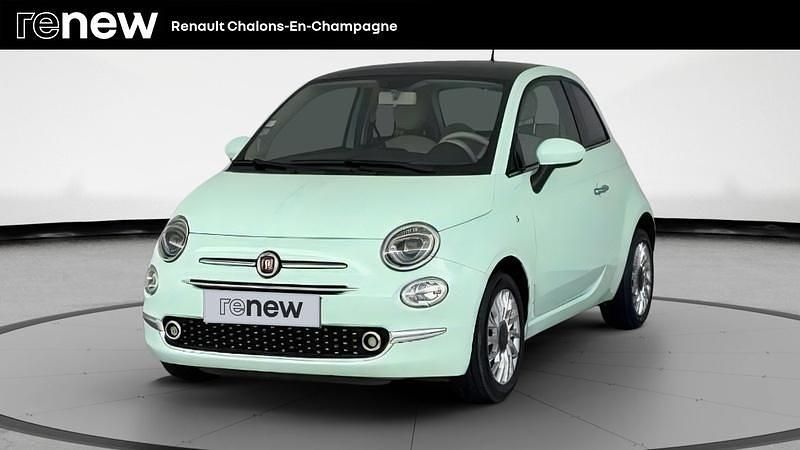 Vert Utilisé 2019 Fiat 500 Lounge Citadine | 11 299 € (Prix juste) - Image 1/4