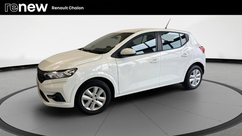 Blanc Utilisé 2022 Dacia Sandero Comfort Citadine | 13 700 € (Prix juste) - Image 1/4