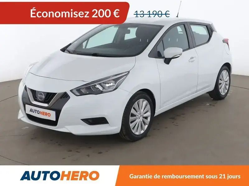 Blanc Utilisé 2020 Nissan Micra Acenta Citadine | 12 990 € (Prix juste) - Image 1/2