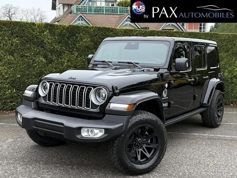 Noir Occasion 2024 Jeep Wrangler Sahara SUV | 93 260 € - Image 1/4