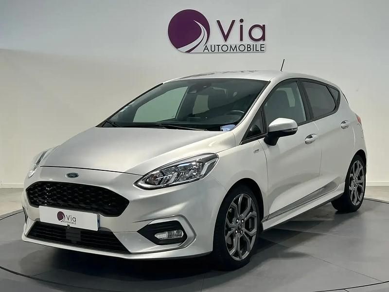 Gris Utilisé 2019 Ford Fiesta ST-Line Citadine | 11 990 € (Prix juste) - Image 1/4