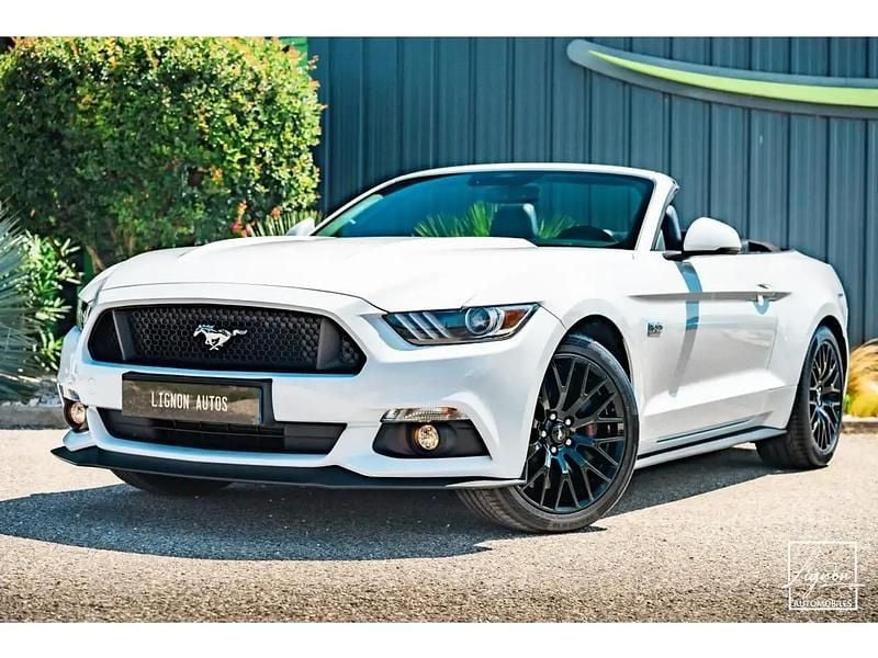 Occasion Ford Mustang GT 421 ch (309 kW) 2017 Blanc Cabriolet