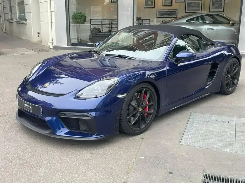 Bleu Utilisé 2021 Porsche Boxster Spyder Cabriolet | 132 900 € - Image 1/4
