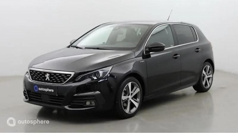 Noir Utilisé 2018 Peugeot 308 GT-line Berline | 10 999 € (Prix juste) - Image 1/4