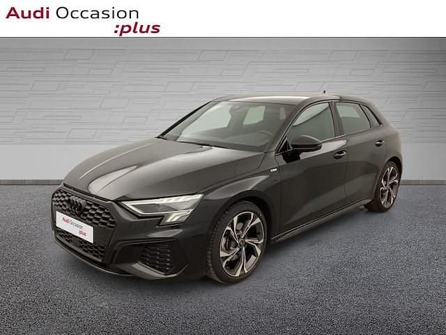 Noir mythe métallisé Occasion 2023 Audi A3 S-Line | 32 880 € (Prix juste) - Image 1/4
