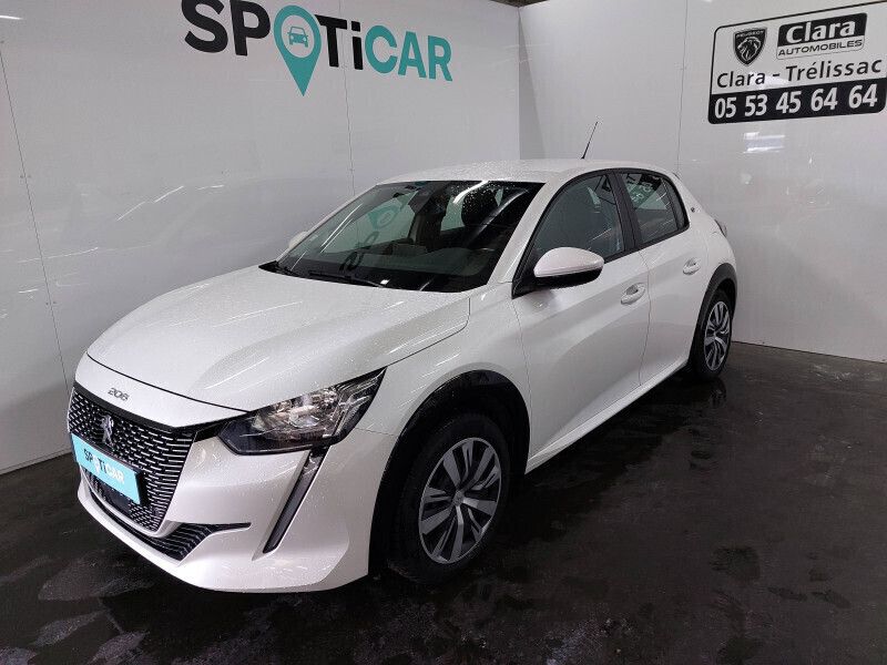 Blanc Utilisé 2020 Peugeot e-208 Business-Line Citadine | 13 990 € (Prix juste) - Image 1/4
