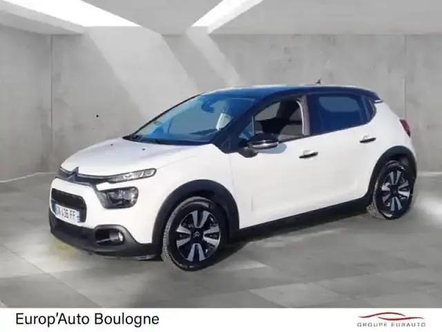 Blanc banquise (o) Occasion 2023 Citroën C3 PureTech Berline | 15 350 € (Prix juste) - Image 1/4