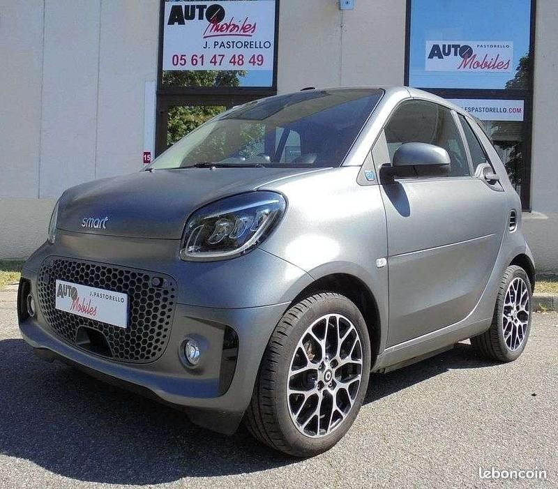 Occasion Smart ForTwo Electric Drive Prime 61 kW (83 ch) 2020 Gris Cabriolet