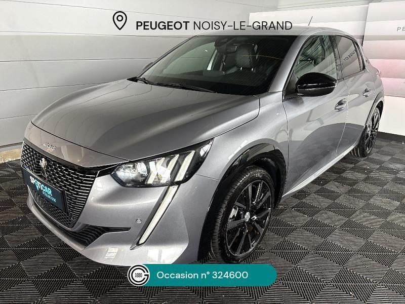 Gris Utilisé 2023 Peugeot e-208 GT Citadine | 21 450 € (Prix assez cher) - Image 1/4