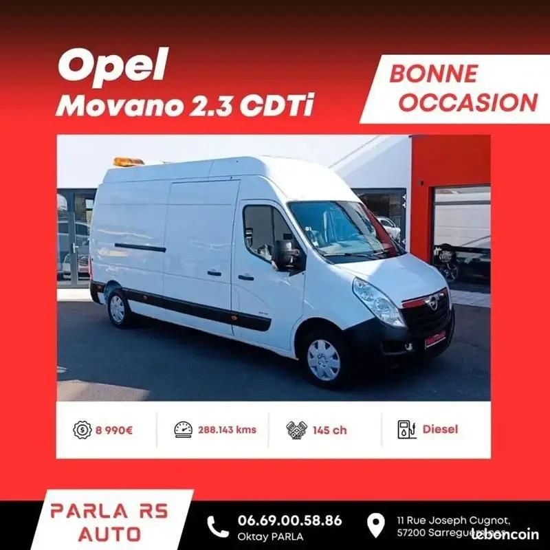 Blanc Utilisé 2011 Opel Movano Van | 8 990 € - Image 1/4