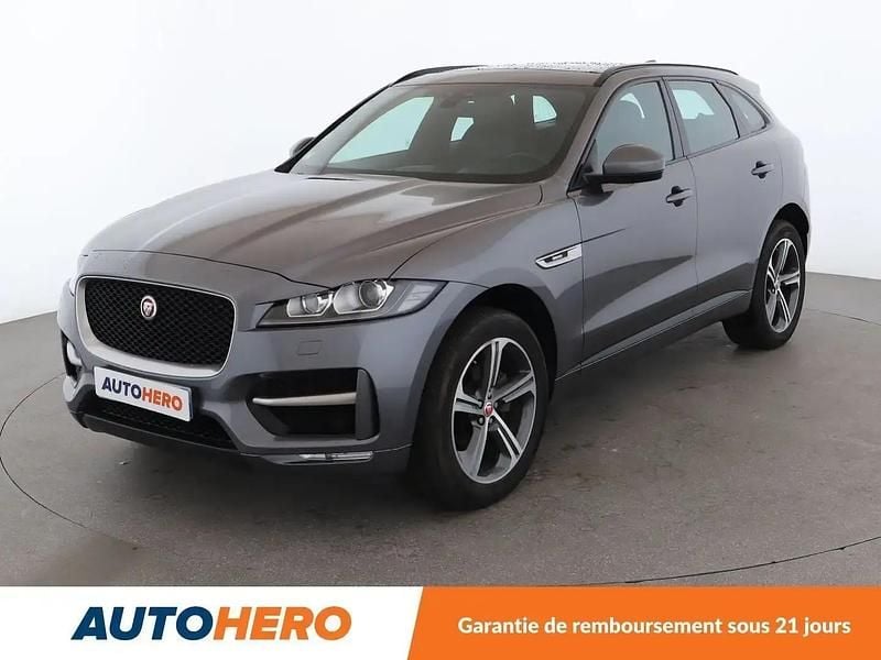 Gris Utilisé 2017 Jaguar F-Pace R-Sport SUV | 19 490 € (Prix juste) - Image 1/2