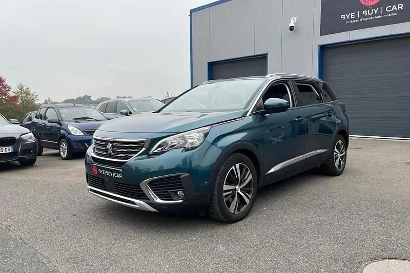 Bleu Utilisé 2017 Peugeot 5008 Allure Monospace | 12 990 € (Prix cher) - Image 1/4