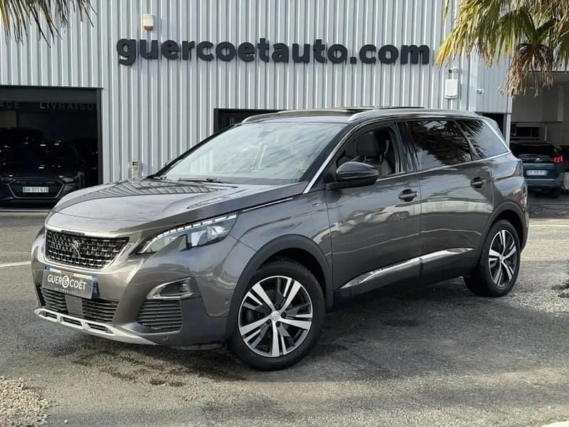 Gris Occasion 2017 Peugeot 5008 GT-line SUV | 18 490 € (Prix assez cher) - Image 1/4