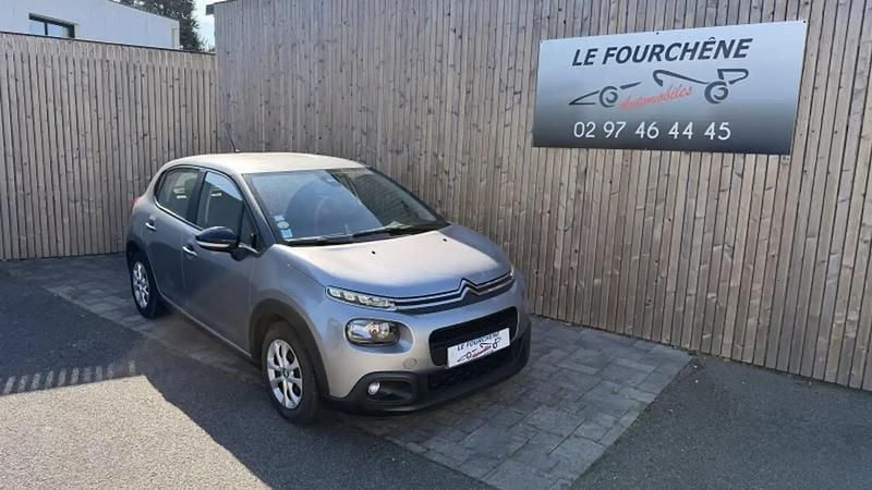 Gris Utilisé 2019 Citroën C3 Feel Citadine | 8 990 € (Prix juste) - Image 1/4