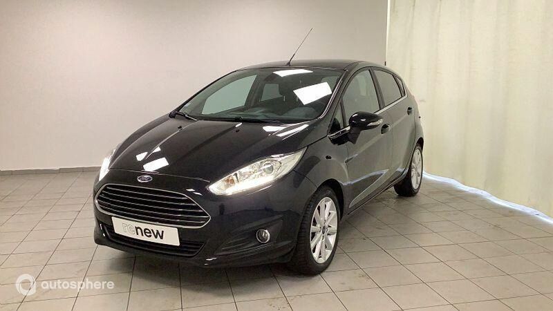 Noir Utilisé 2016 Ford Fiesta Titanium Citadine | 8 999 € (Prix juste) - Image 1/4