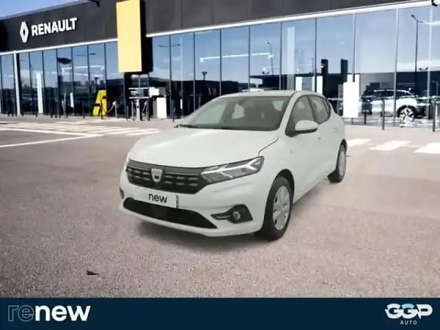 Blanc Occasion 2022 Dacia Sandero Comfort Berline | 12 999 € (Bon prix) - Image 1/4