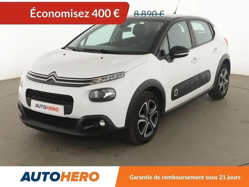Blanc Utilisé 2019 Citroën C3 PureTech Citadine | 8 490 € (Prix juste) - Image 1/2