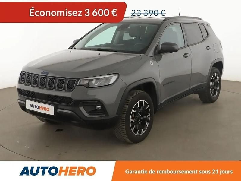 Gris Occasion 2021 Jeep Compass Trailhawk SUV | 19 790 € (Bon prix) - Image 1/2