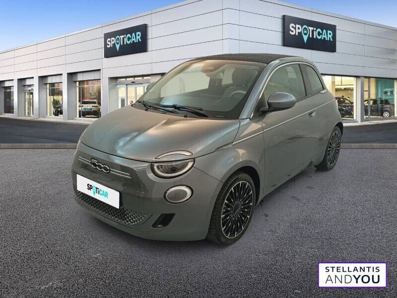 Gris Utilisé 2020 Fiat 500e La Prima Cabriolet | 16 988 € (Prix juste) - Image 1/4