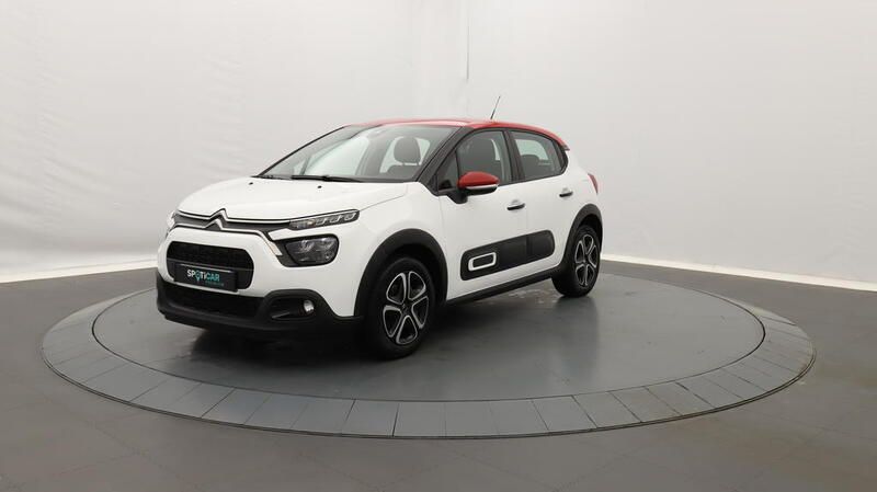 Blanc Utilisé 2022 Citroën C3 PureTech Citadine | 11 790 € (Prix juste) - Image 1/3