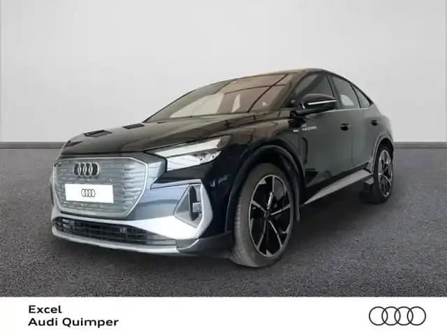 Noir mythe métallisé Occasion 2024 Audi Q4 Sportback e-tron Design SUV | 58 900 € (Prix cher) - Image 1/4