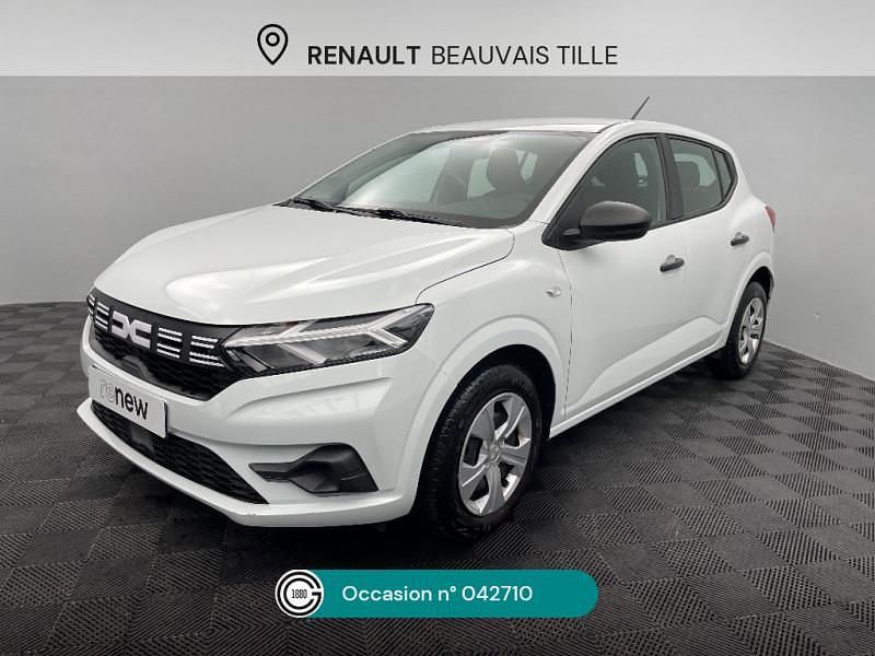 Blanc Utilisé 2023 Dacia Sandero Essentiel Citadine | 11 990 € (Bon prix) - Image 1/4