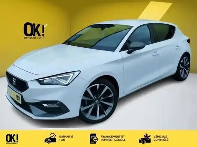 Blanc Utilisé 2021 Seat Leon FR Berline | 21 890 € (Prix juste) - Image 1/4