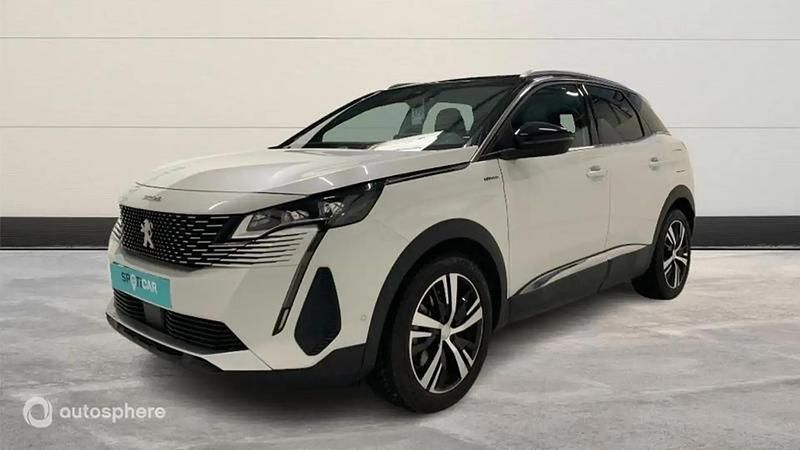 Blanc Utilisé 2021 Peugeot 3008 GT SUV | 22 999 € (Prix juste) - Image 1/4