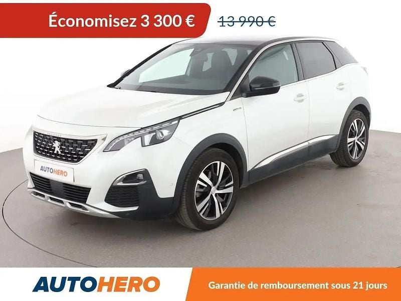 Blanc Occasion 2017 Peugeot 3008 GT-line SUV | 10 690 € (Super prix) - Image 1/2