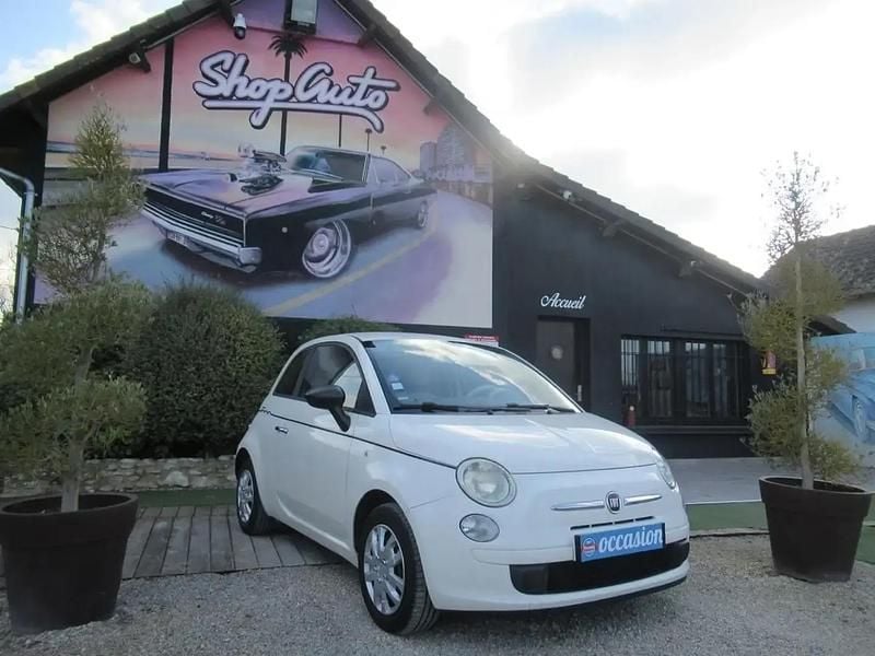 Blanc Occasion 2010 Fiat 500 Lounge Citadine | 3 999 € (Bon prix) - Image 1/4