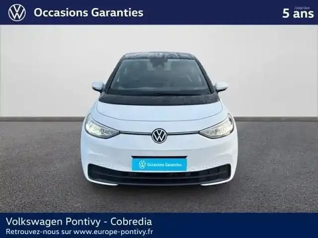 Occasion VW ID.3 Pro 169 kW (231 ch) 2022 Blanc glacier métal/toit/hayon noir Citadine