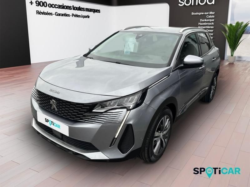 Gris Utilisé 2020 Peugeot 3008 Allure SUV | 16 990 € (Prix juste) - Image 1/3