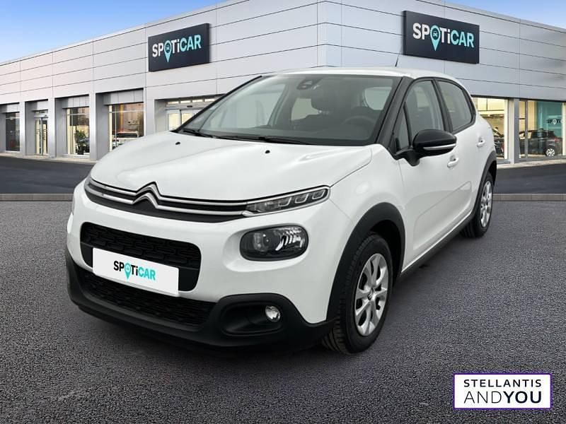 Blanc Utilisé 2019 Citroën C3 Feel Citadine | 11 490 € (Prix juste) - Image 1/4