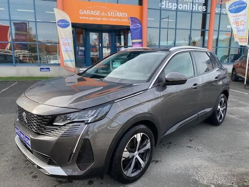Gris Utilisé 2021 Peugeot 3008 Allure SUV | 18 980 € (Prix juste) - Image 1/4