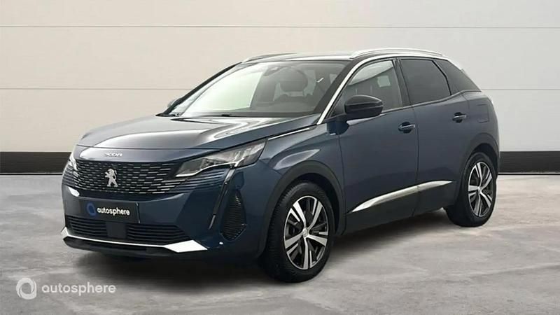 Bleu Utilisé 2021 Peugeot 3008 Allure SUV | 24 999 € - Image 1/4