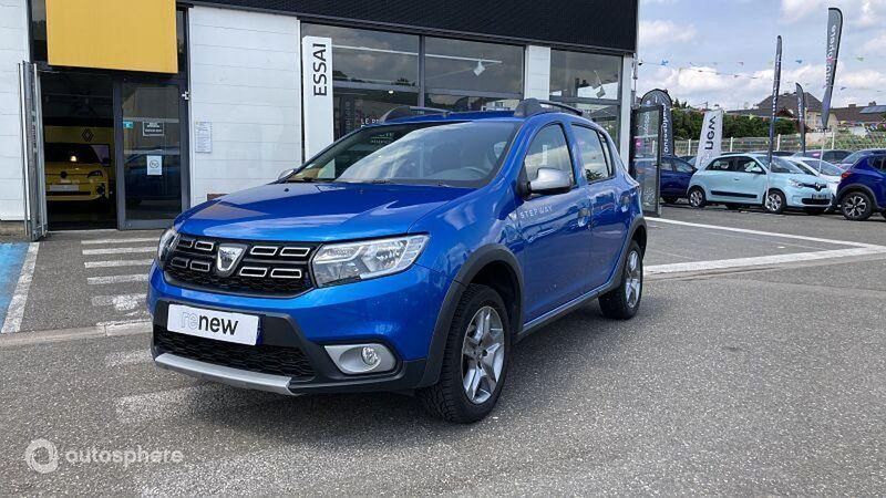 Bleu Utilisé 2019 Dacia Sandero Stepway Citadine | 11 299 € (Prix juste) - Image 1/4