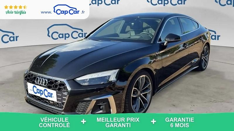 Noir Utilisé 2020 Audi A5 S-Line Coupé | 33 490 € (Prix juste) - Image 1/4