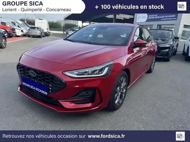 Rouge Occasion 2024 Ford Focus ST-Line X Berline | 26 990 € (Prix cher) - Image 1/4