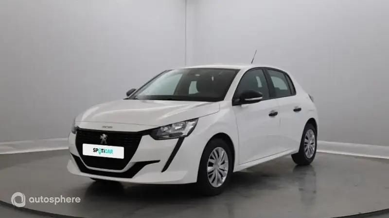 Blanc Utilisé 2021 Peugeot 208 S Citadine | 10 499 € (Bon prix) - Image 1/4