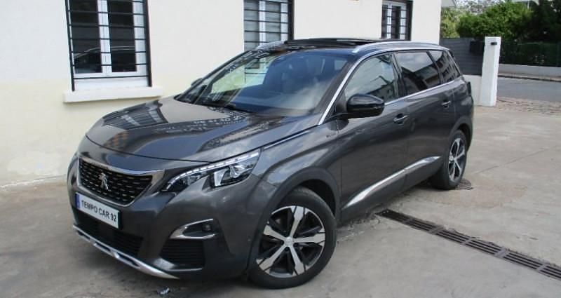 Gris Utilisé 2020 Peugeot 5008 GT-line Monospace | 19 980 € (Bon prix) - Image 1/4