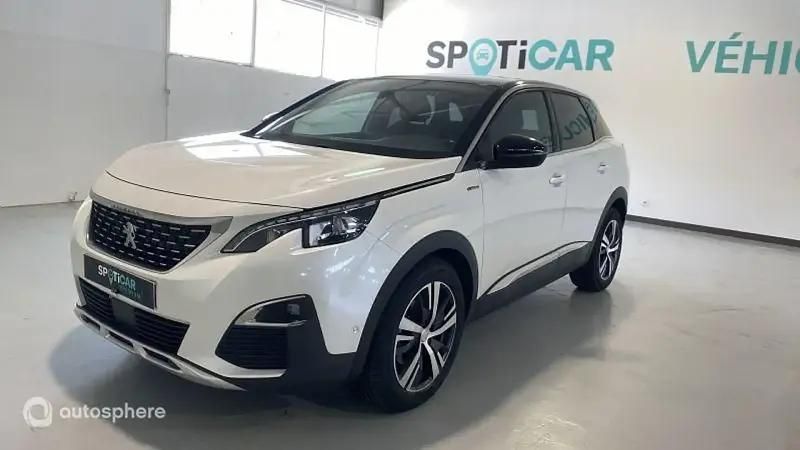 Blanc Utilisé 2017 Peugeot 3008 GT-line SUV | 13 499 € (Prix juste) - Image 1/3