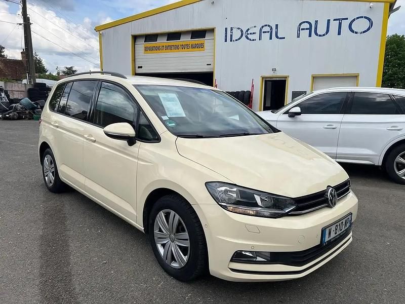 Beige Utilisé 2017 VW Touran Monospace | 13 500 € (Super prix) - Image 1/4