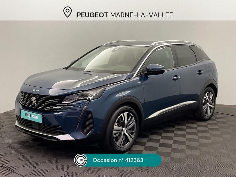 Bleu Utilisé 2021 Peugeot 3008 Allure SUV | 19 990 € (Bon prix) - Image 1/4