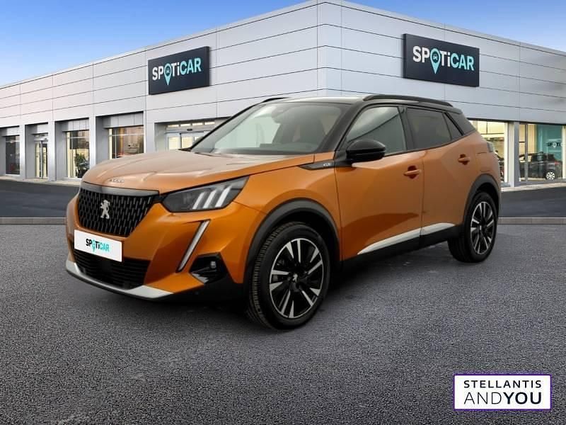 Orange Utilisé 2022 Peugeot 2008 GT SUV | 19 990 € (Prix juste) - Image 1/4