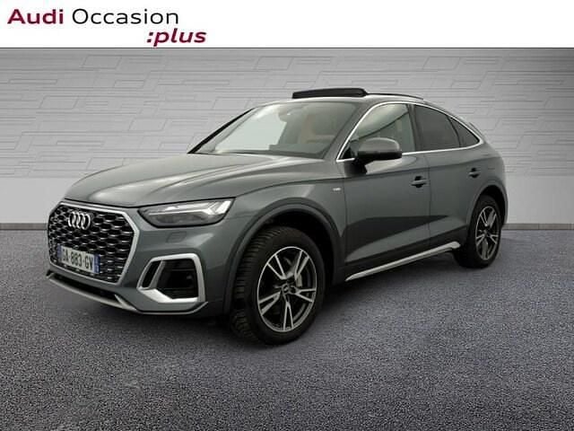 Gris daytona nacré Utilisé 2021 Audi Q5 S-Line SUV | 39 900 € (Prix assez cher) - Image 1/4