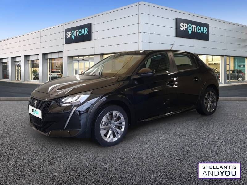 Noir Utilisé 2023 Peugeot e-208 Active Citadine | 15 980 € (Bon prix) - Image 1/3
