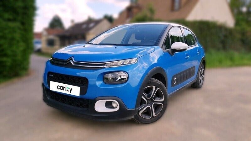 Bleu Utilisé 2017 Citroën C3 PureTech Citadine | 7 390 € (Bon prix) - Image 1/4