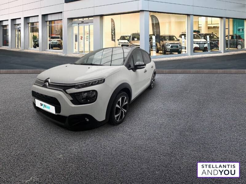 Blanc Utilisé 2022 Citroën C3 PureTech Citadine | 13 590 € (Prix juste) - Image 1/4